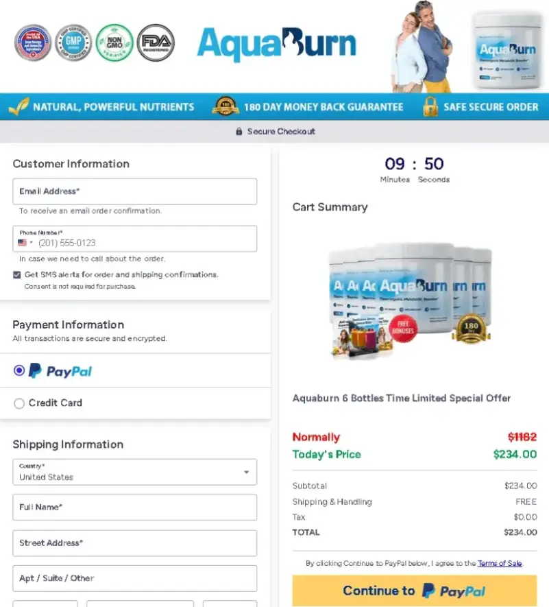 aquaburn-secure-checkout-page